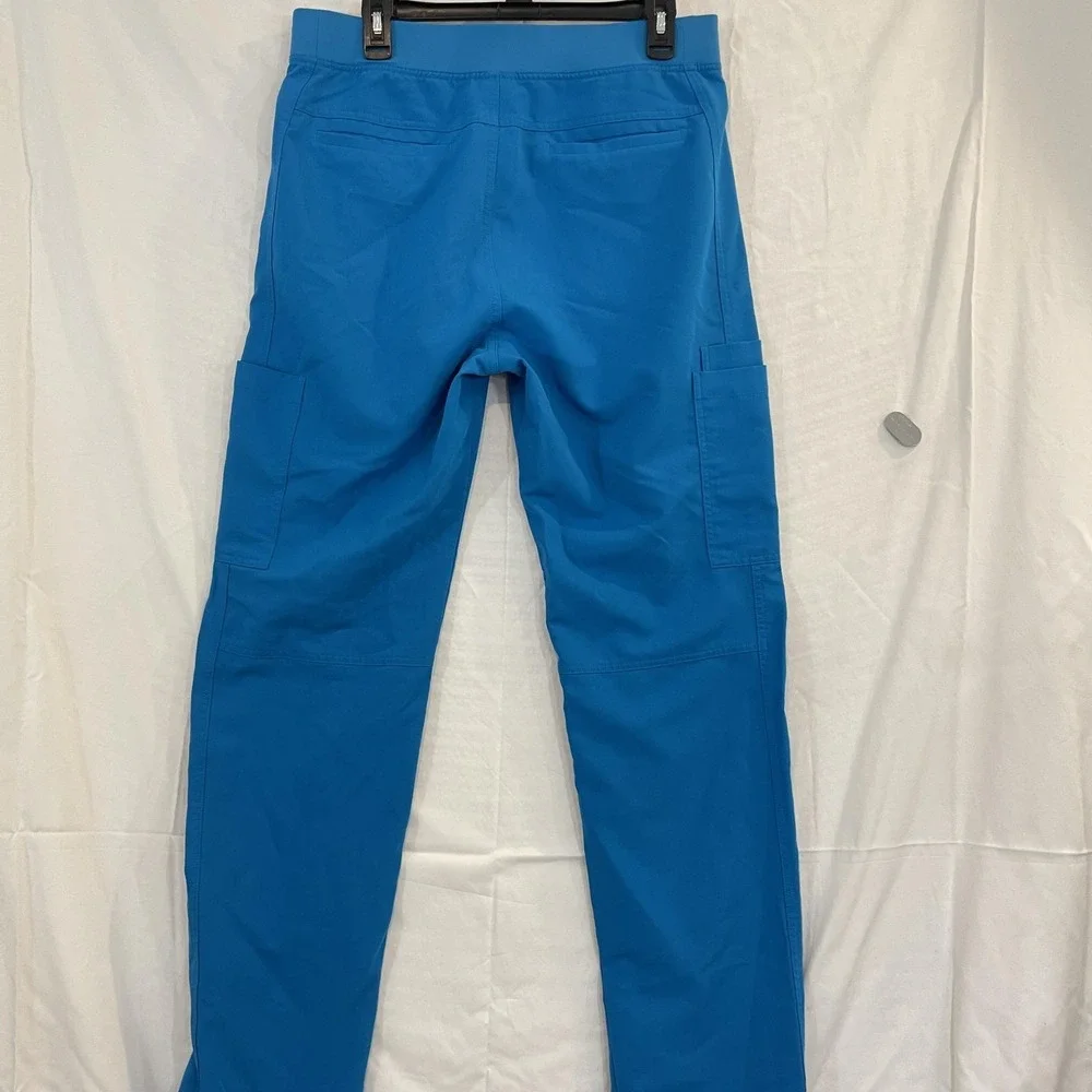 FIGS Scrub Pants Mens Large‎ Tall Blue Tech Collection Drawstring Style 1000149T